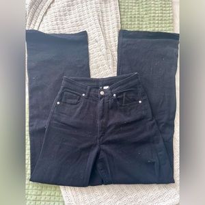 Black wide leg h and m jeans